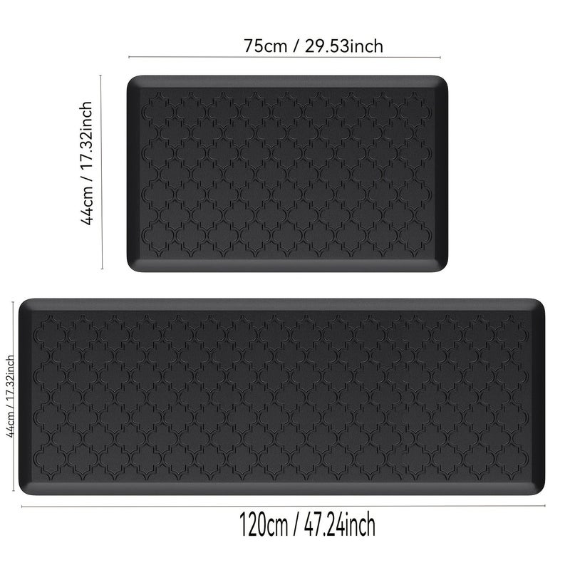 Brown 120cm Ergonomic Kitchen Mat Non Slip Soft Foam Cushion Durable Easy Clean - Image 4