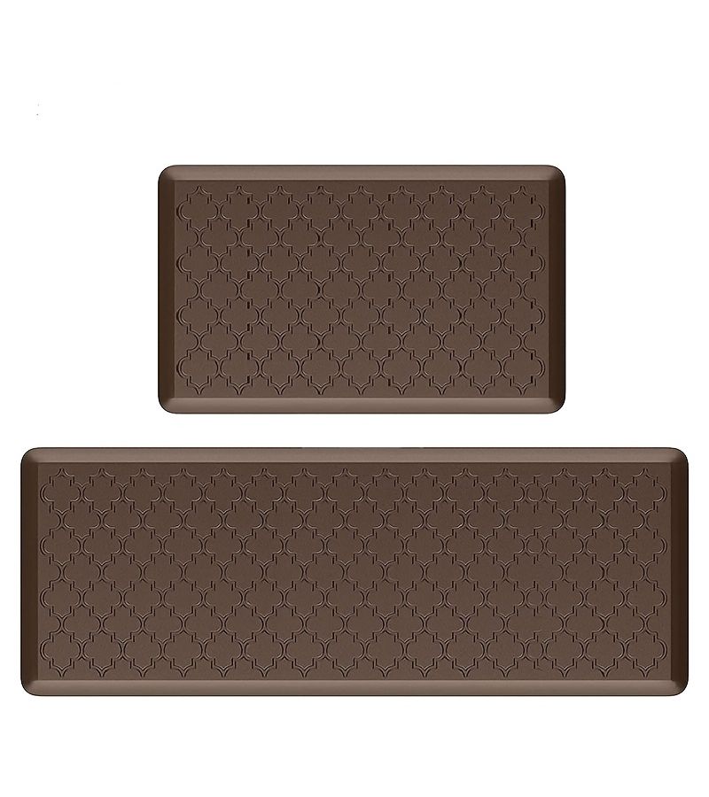 Brown 120cm Ergonomic Kitchen Mat Non Slip Soft Foam Cushion Durable Easy Clean - Image 2