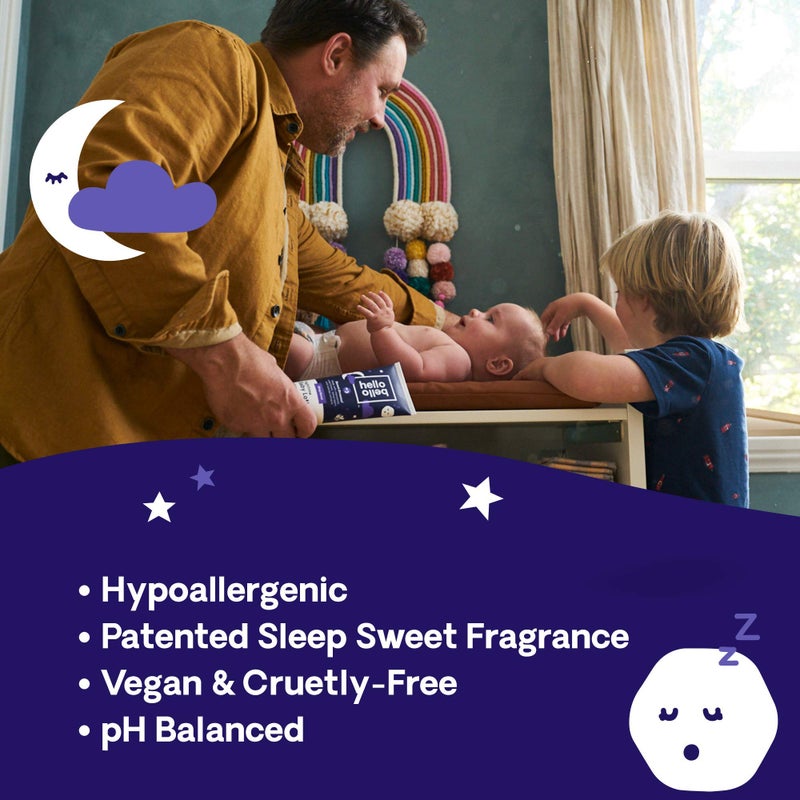 Hello Bello Premium Baby Lotion I Vegan and Cruelty Free Moisturizing, Non-Greasy Lotion for Babies and Kids I Sleep Sweet Scent I 8.5 FL Oz (Pack of 1) - Image 3