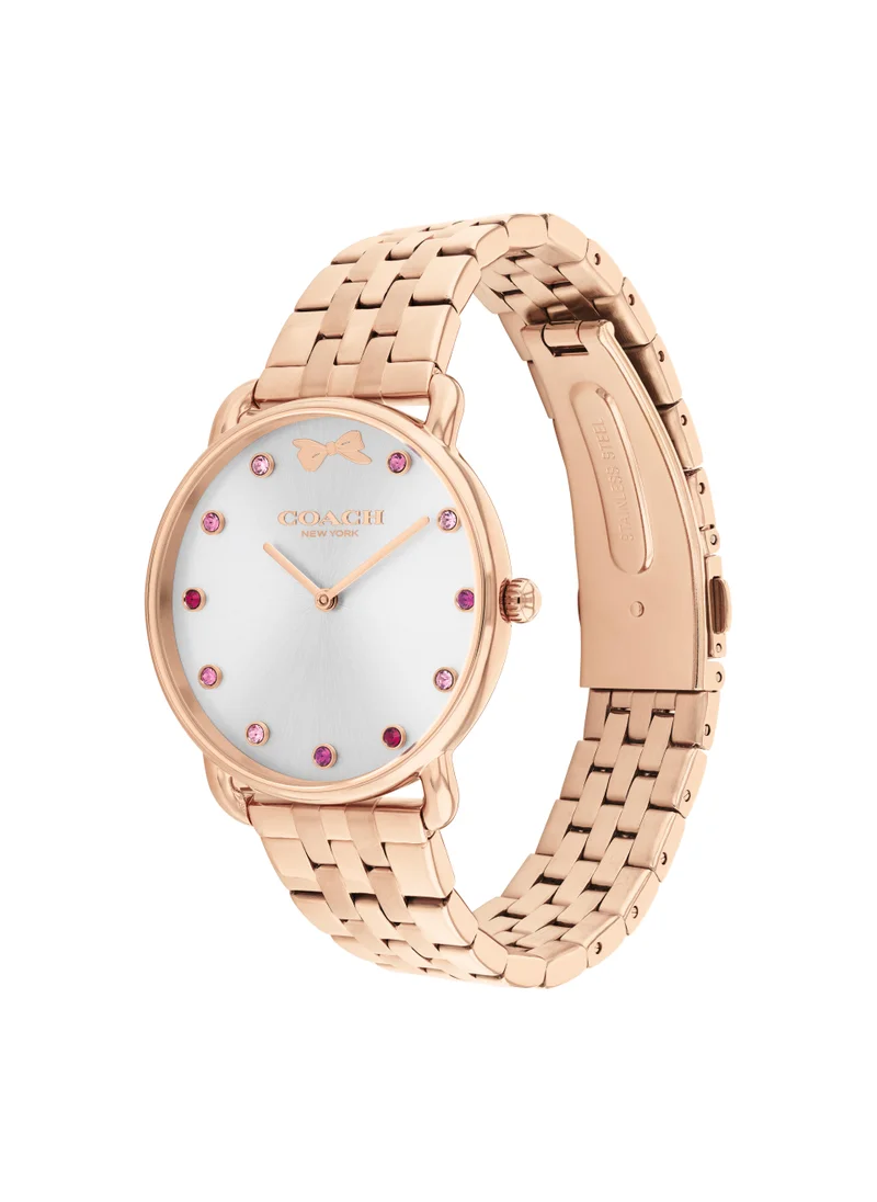 COACH Elliot Steel Strap Analog Watch