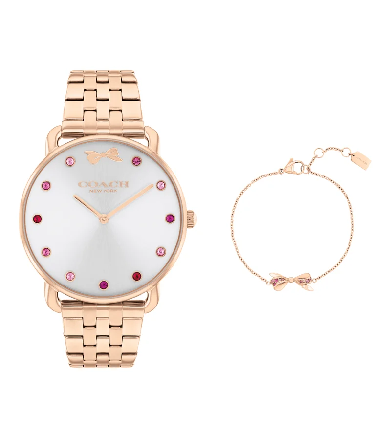 COACH Elliot Steel Strap Analog Watch