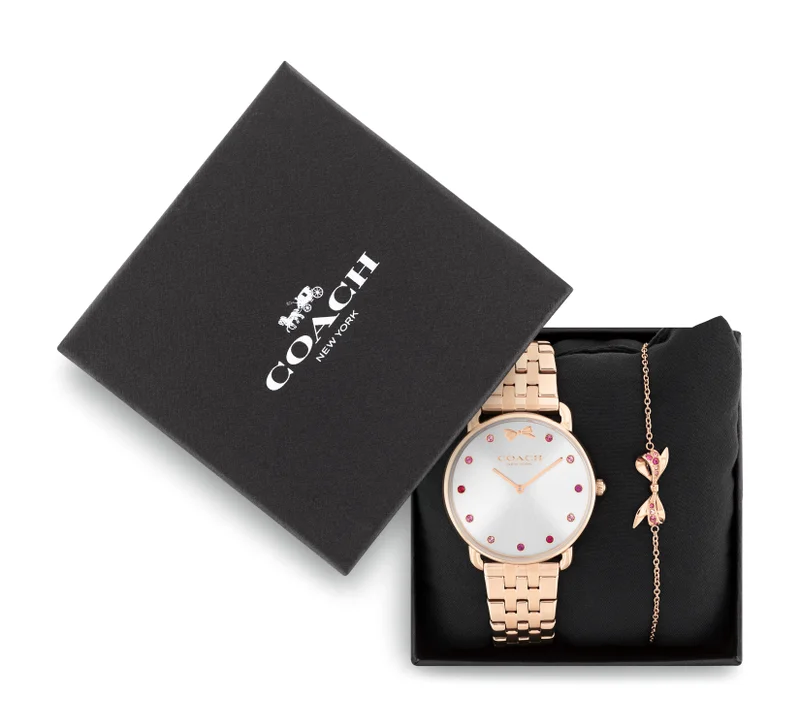 COACH Elliot Steel Strap Analog Watch