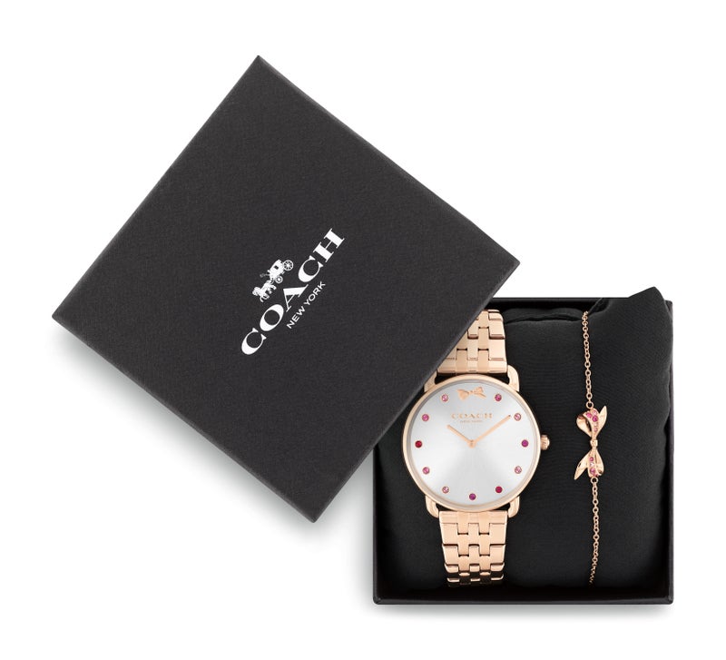 COACH Elliot Steel Strap Analog Watch - Image 5