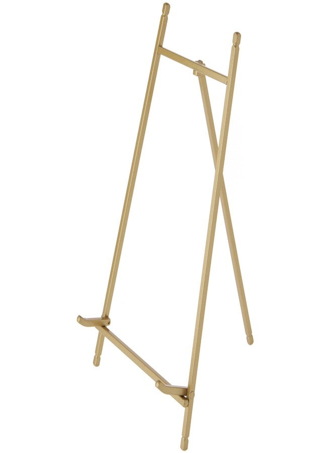 Bard's Satin Gold-toned Metal Easel, 12" H x 7" W x 7.75" D, Pack of 2
