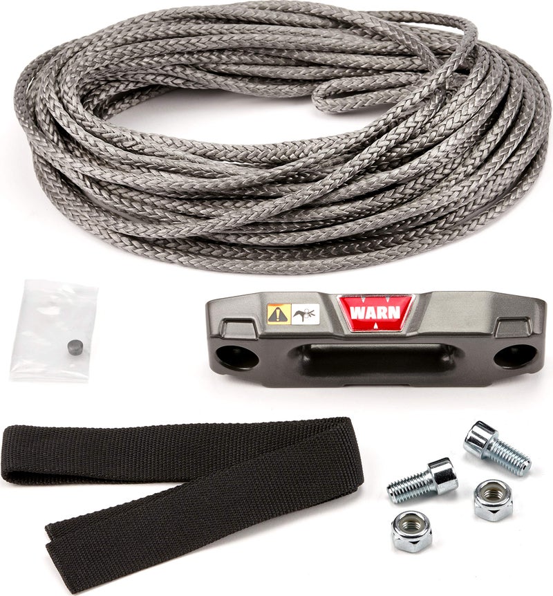 WARN 100969 Accessory Kit Epic Synthetic Rope for ATV and UTV Winch 316 x 50