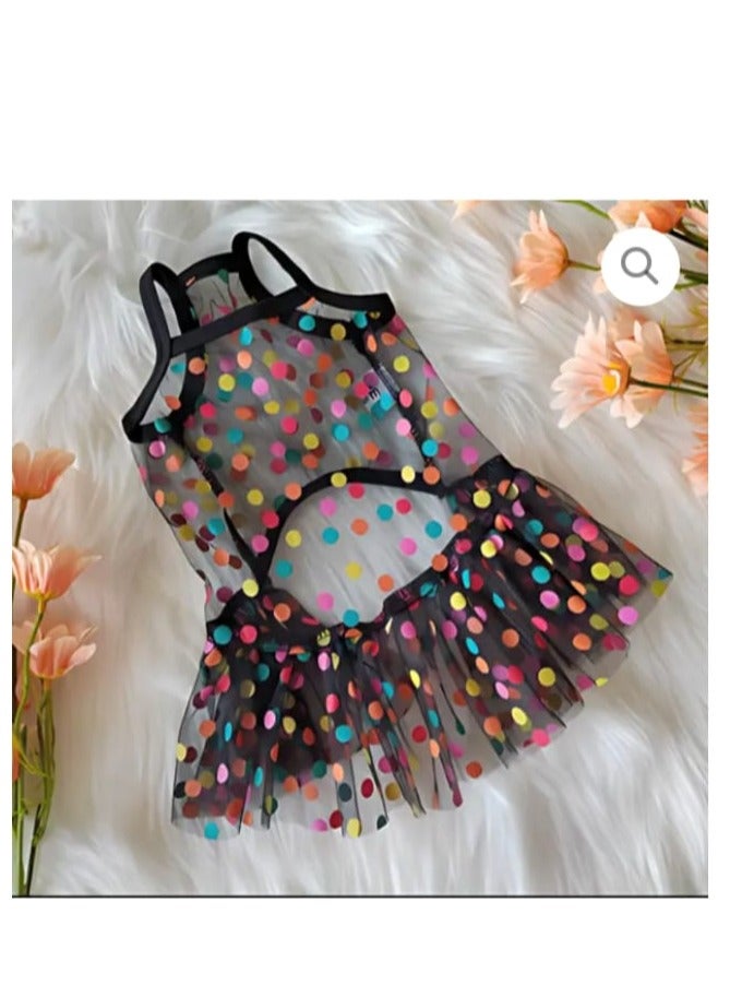 Fancy Tulle Dress for Pets, Sleeveless - Image 3