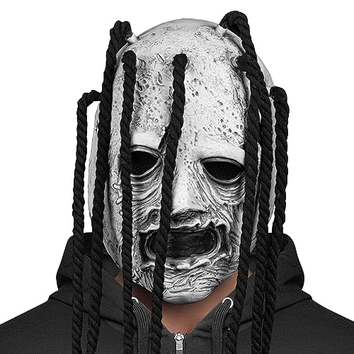Zadin Rock Star Mask, Knot Mask, Fans Authentic Halloween Cosplay Costume, Heavy Metal Horror Performer Masks (Dark Rocker-Style Shadowcaster) - Image 1