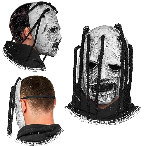 Zadin Rock Star Mask, Knot Mask, Fans Authentic Halloween Cosplay Costume, Heavy Metal Horror Performer Masks (Dark Rocker-Style Shadowcaster) - Image 4