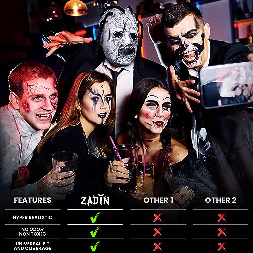 Zadin Rock Star Mask, Knot Mask, Fans Authentic Halloween Cosplay Costume, Heavy Metal Horror Performer Masks (Dark Rocker-Style Shadowcaster) - Image 5