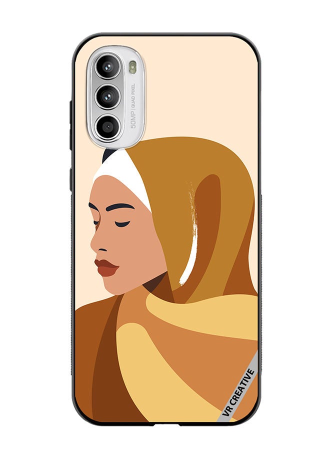 VR CREATIVE Protective Case Cover For Motorola Moto G82 Cartoon Woman Shape Design Multicolour - Image 1