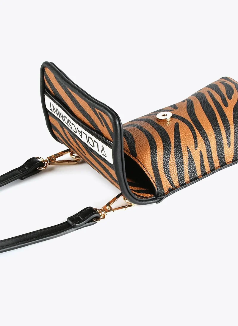 Lola Casademunt Zebra print mobile phone bag