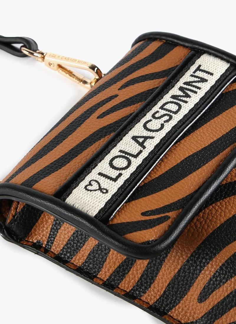 Lola Casademunt Zebra print mobile phone bag