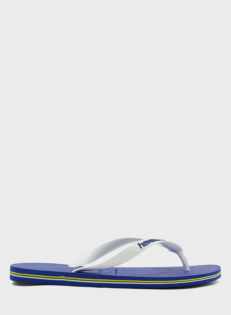 havaianas Brasil Logo Flip Flops