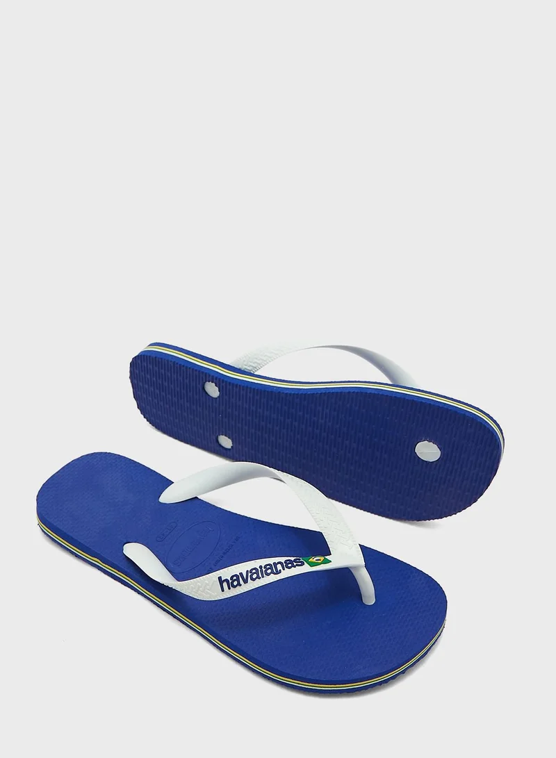 havaianas Brasil Logo Flip Flops