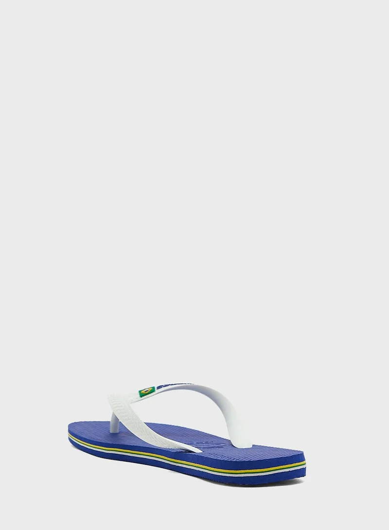 havaianas Brasil Logo Flip Flops