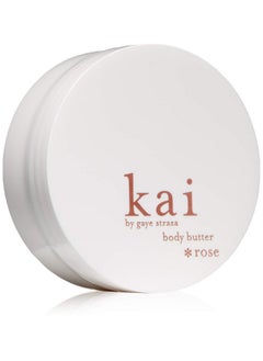 KAI Body Butter Rose 6.4 Oz. Shea Butter Apricot Oil Cucumber Scented With The Delicously Fresh + Clean Signature Fragrance Layered With Rose Absolute Vegan Cruelty Free Made In The Usa  - Image 1