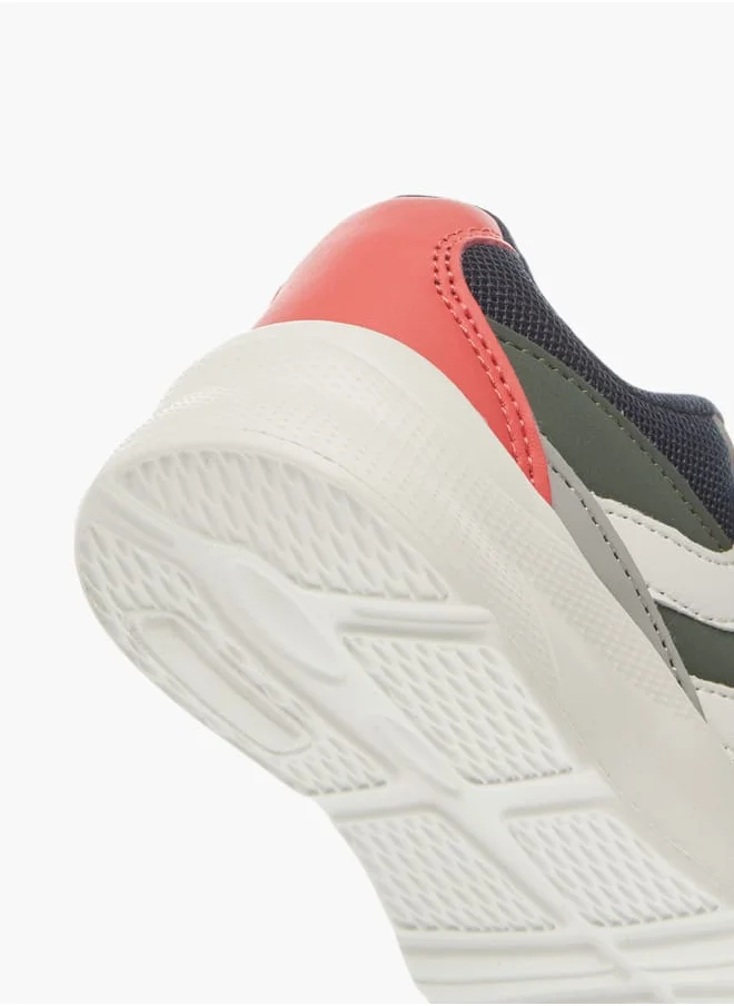LBL by Shoexpress Boys Panelled Sneakers With Hook And Loop Closure