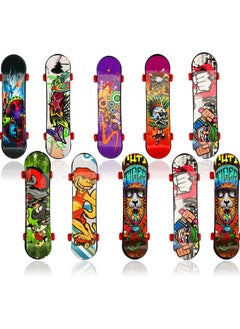 Finger Skateboard, 20Pcs Radom Patterns Mini Fingerboard, Fingerboard Skateboard, Skate Toy Mini Skateboard, Finger Skateboards for kids, Tabletop Freestyle Skate Game Fingerboard