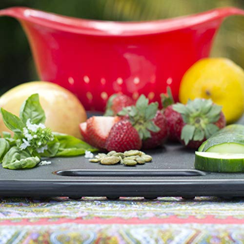 Architec Gripper Polypropylene BPA Free Cutting Board, 11 x 14 Inch, Gray - Image 2