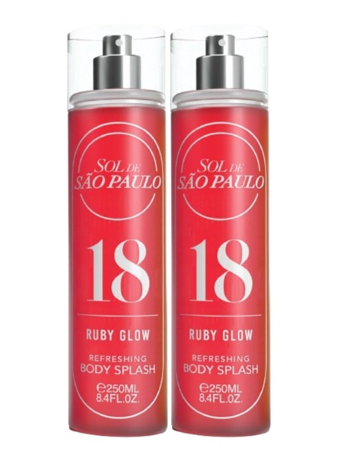 اس او ال 2 قطع معطر جسم 18 روبي جلو 250 مل - Image 1