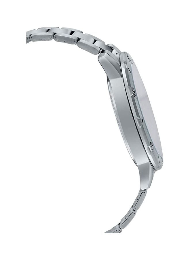 كاسيو ساعة يد مستديرة بعقارب وسوار من الستانلس ستيل طراز MTP-VD300D-1EUDF رجال - Image 4