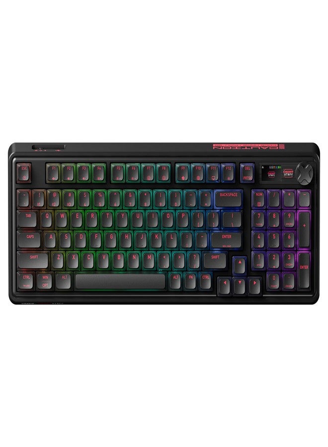 wegear PIXIU 98 Mechanical Gaming Keyboard with Button, Cherry MX2A Brown Switches, 8K Hz Polling, Tri-Mode Gasket Keyboard for PC/Mac/Laptop, Hot Swappable, PBT, RGB Backlight - Image 1