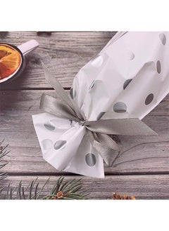 Generic Gold Polka Dot Drawstring Candy Bags 40 Pcs Plastic Drawstring Gift Bags with Drawstring Candy Bags Party Favor Bags Used  - Image 4