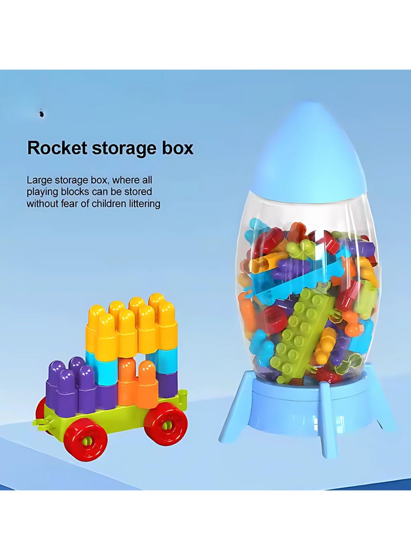 Twisoo DIY Building Block Toy Set – Creative Educational Construction Kit with Colorful Blocks, Wheels & Accessories, STEM Learning Toy for Kids, Building Fun (DIY Bricks, 88, Pcs) - Image 5