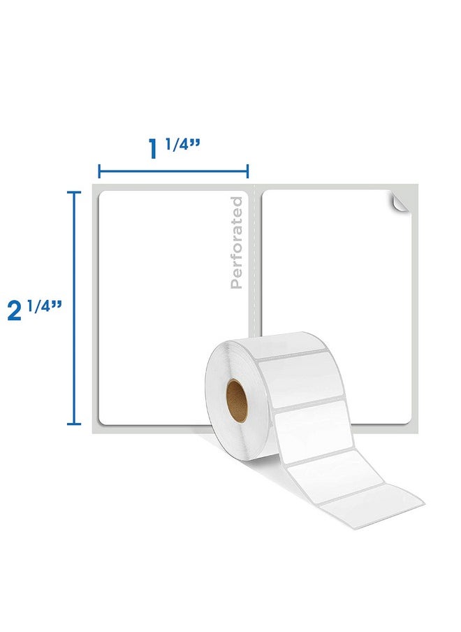 Spartan Industrial 2.25" X 1.25” Direct Thermal Labels Perforated Barcode Address Labels Compatible With Rollo & Zebra Desktop Printers 10 Rolls 1000/Roll  - Image 2