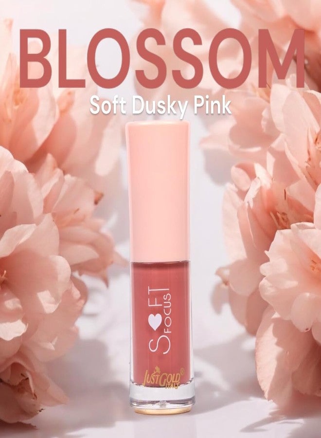 JUST GOLD Justgold Soft Focus Liquid Blush with Dewy & Radiant Finish, Highly Pigmented Formula, Lightweight, Long-lasting, Buildable and Blendable for All Skin Types (Blossom - 02, 5 ML) - Image 2