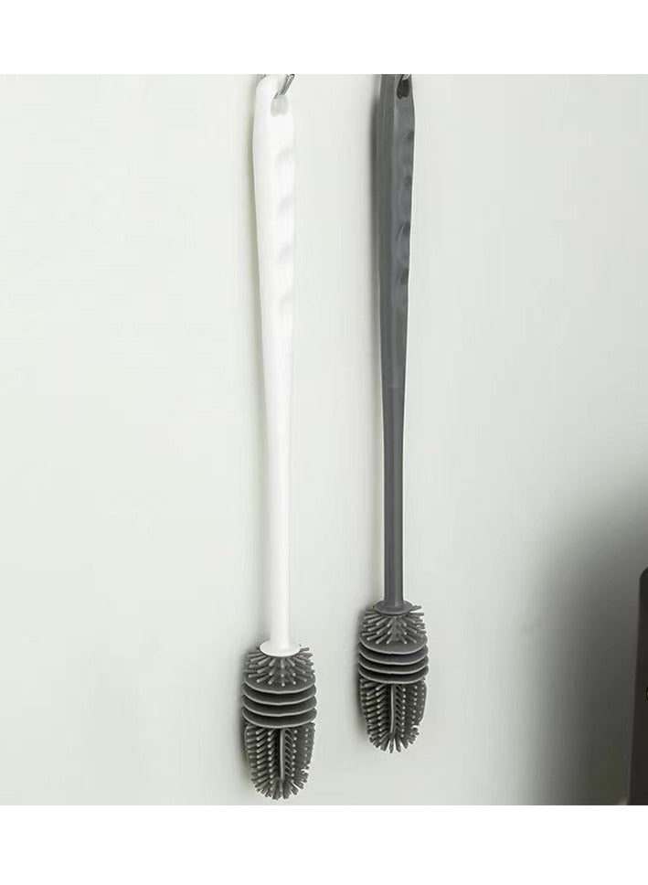2 Silicone Long Handled Cup Brushes Insulated Cup Cleaning Brush Long Handled Glass Brush 