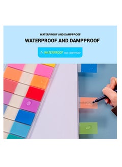 KASTWAVE Sticky Notes Transparent Self-Stick Notes 900 Pcs Clip-on Indicator Stickers Student Office Study Classification Index Sticker Notebook Marker Stickers Pop Up Index Tabs Tabs Stickers (9 Color)  - Image 4