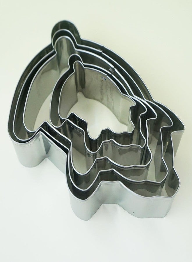Heluok Pig Cookie Cutter, Large Mexican Gingerbread Piggy Marranitos Cookie Cutters, Metal Piggy Cookies Mold, Puerquitos Cookie Shape - 5 Sizes, 4.5"/ 3.8"/ 3.3"/ 2.5" /1.9" - Image 5