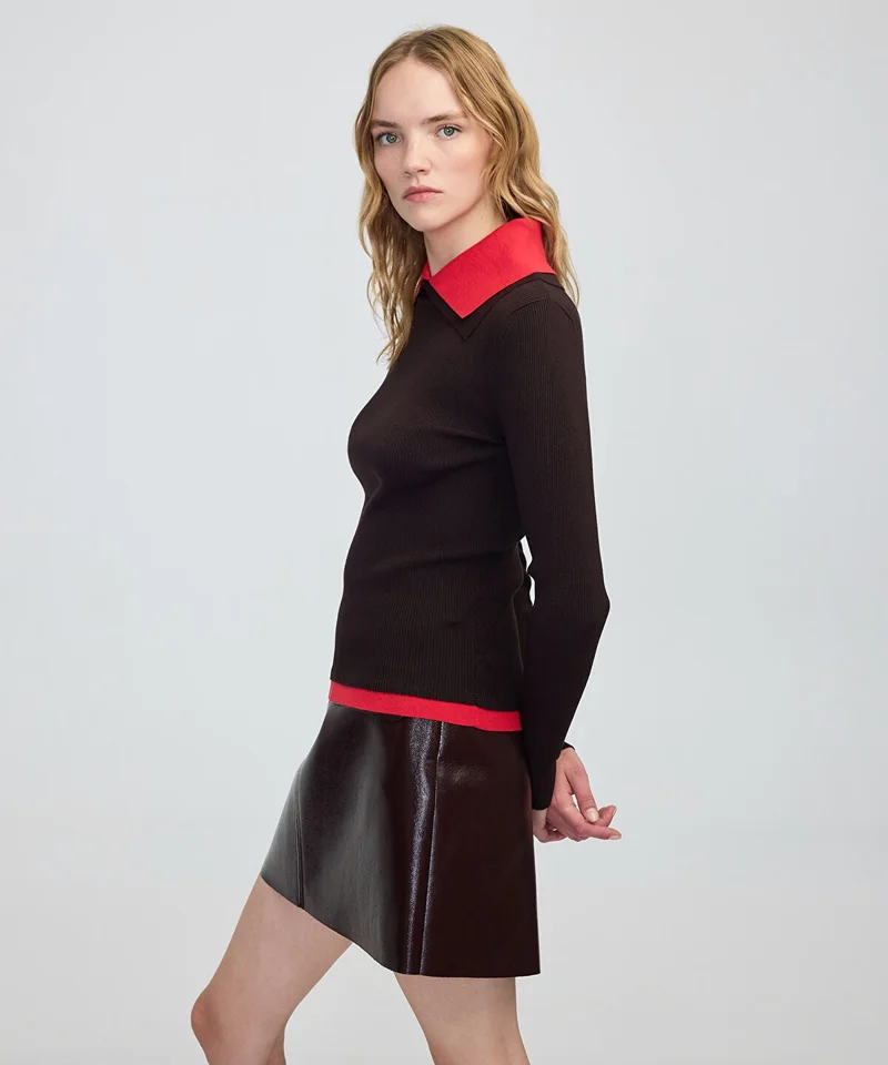 Ipekyol  Color-Block Knit Top for Women | Best Price UAE