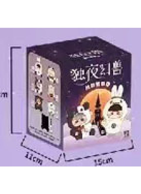 Genuine Name: MOMOO Single Night Magic Beast Plush Series Blind Box Tide Play Pendant Creative Cute Doll-Color:Single Night Fantasy Beast Random Single Blind Box-Specifications:Official Genuine