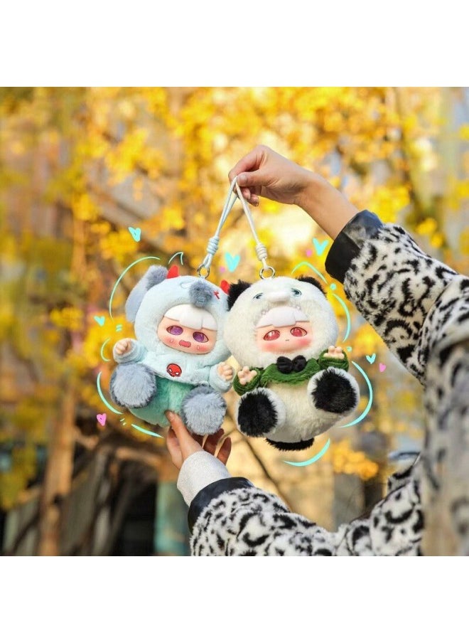 null - Genuine Name: MOMOO Single Night Magic Beast Plush Series Blind Box Tide Play Pendant Creative Cute Doll-Color:Single Night Fantasy Beast Random Single Blind Box-Specifications:Official Genuine - Image 1
