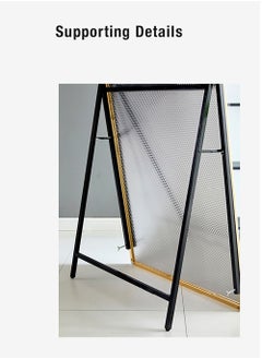 Merry Moments Modern Full Length Mirror Standing Hanging or Leaning Against Wall Floor Mirror Dressing Mirror Wall-Mounted Mirror Thin Frame White 60x165cm Oval Top Rounded Corner  - Image 4