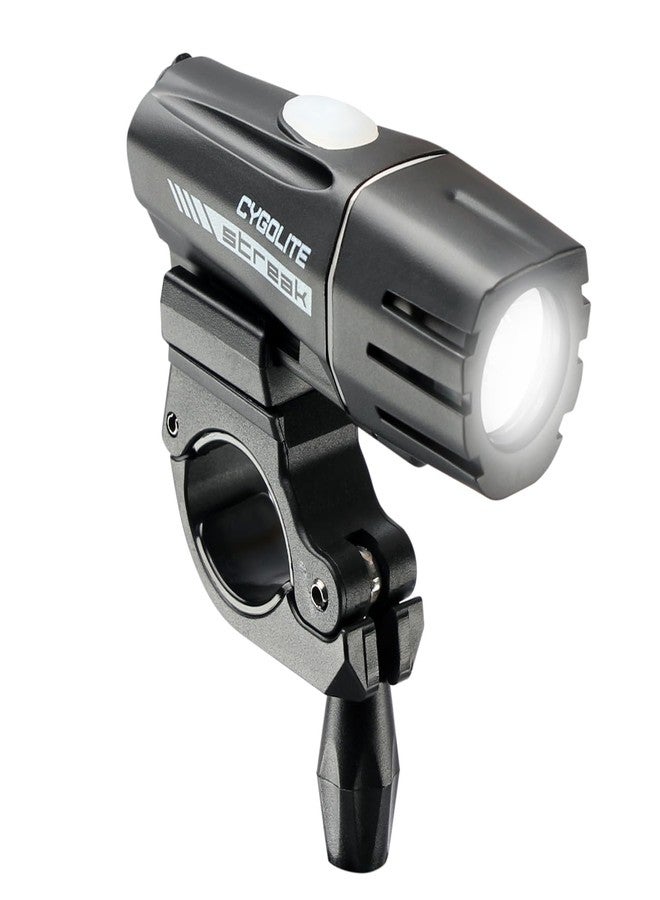 Cygolite Streak- 450 Lumen Bike Light- 5 Night Modes & Daytime Flash Mode- Compact & Durable- IP67 Waterproof- Secured Hard Mount- USB Rechargeable Headlight- for Road & Commuter Bicycles , Black - Image 1