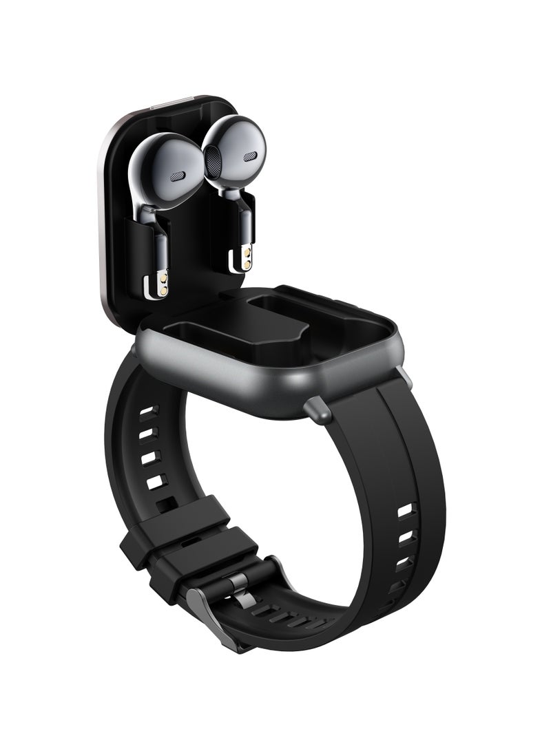 general Smartwatch with Earphones, 2.01 HD Smartwatch Health and Fitness Tracker for Men and Women, Receive Calls and Fitness Watch, Compatible with iOS and Android - Image 2