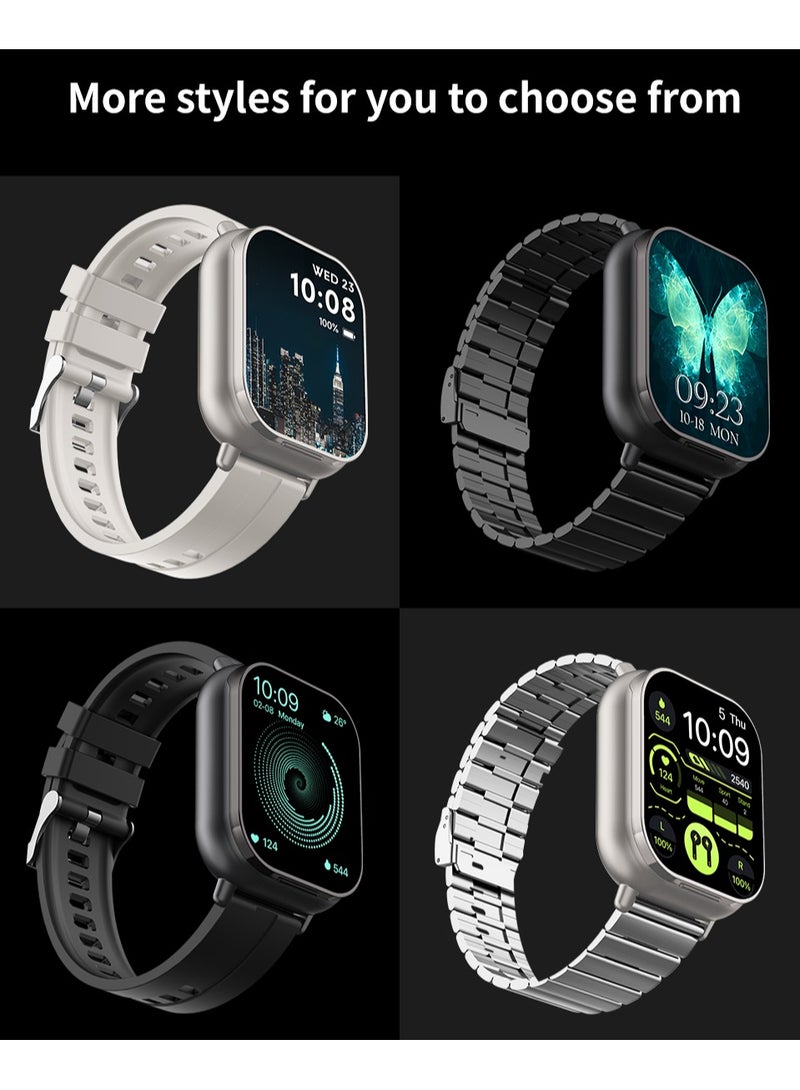 general Smartwatch with Earphones, 2.01 HD Smartwatch Health and Fitness Tracker for Men and Women, Receive Calls and Fitness Watch, Compatible with iOS and Android - Image 4