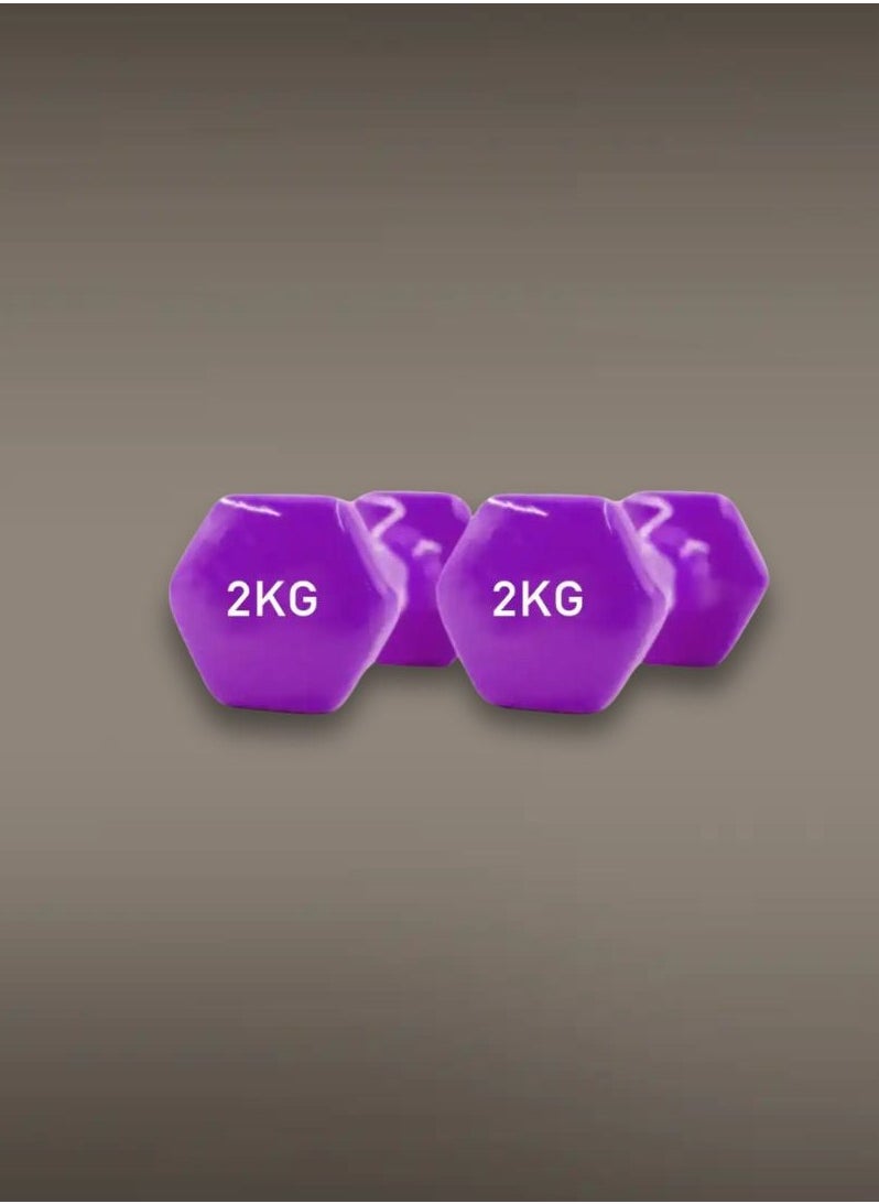 GRIT GRIT Vinyl Dumbbell Pair - 2 kg 