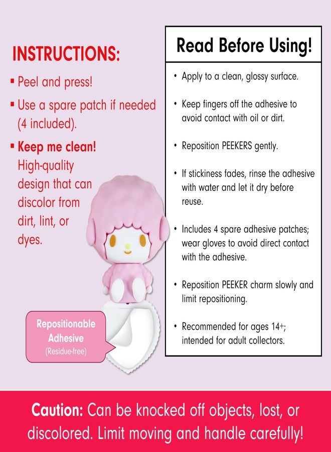 Sonix x Sanrio Peekers - Specialty Friends Blind Box - Adhesive Decorative Mini Figures - Includes Hello Kitty, Cogimyun, Lloromannics, My Sweet Piano, or Mystery Character - Image 5