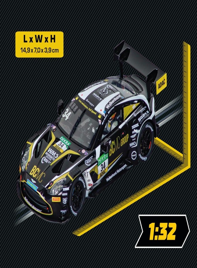 كاريرا سيارة سباق كاريرا 27805 أستون مارتن فانتاج AMR GT3 إيفو والكنهورست موتورسبورت، رقم 34، بمقياس 1:32، من طراز إيفولوشن التناظري. - Image 4