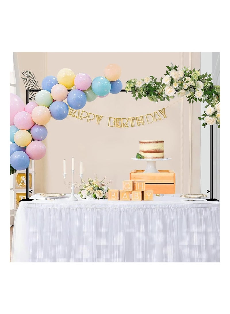 Aikanbo Over The Table Rod Stand with Clamps Adjustable 47"-102'' Length 47"-65" Height Table Balloon Arch Stand with Storage Bag Metal Decorating Rod for Table Hanging - Image 5