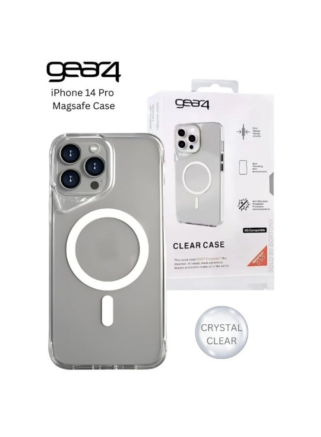 جيرفور غطاء ماج سيف لهاتف آيفون 14 برو ماكس، جراب مغناطيسي قوي شفاف مقاوم للصدمات لهاتف آيفون 14 برو ماكس، نتوء حول الكاميرا، غطاء عالي الوضوح لهاتف آيفون 14 برو ماكس - Image 1