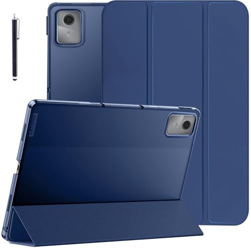 Robustrion Cover for Lenovo Idea Tab 11 inch Cover Case, Trifold Flip Cover Case for Lenovo Idea Tab Cover 11" Tablet with Translucent Back [Auto Sleep Wake Support] - Navy - Image 1