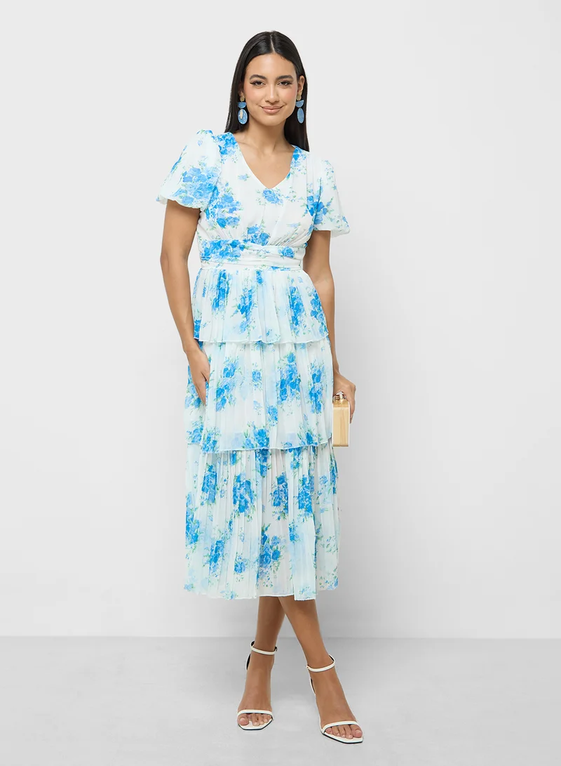 ايلا Floral Tiered Dress