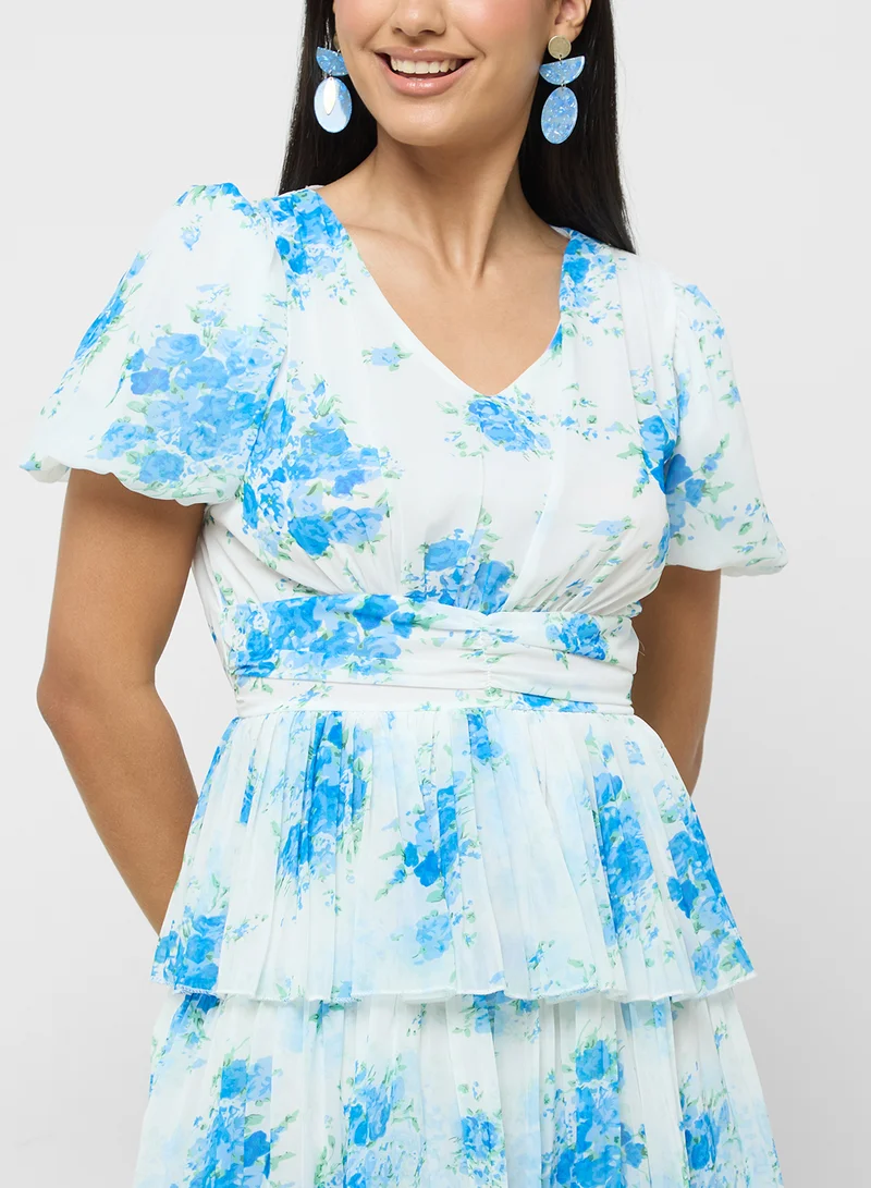 ايلا Floral Tiered Dress