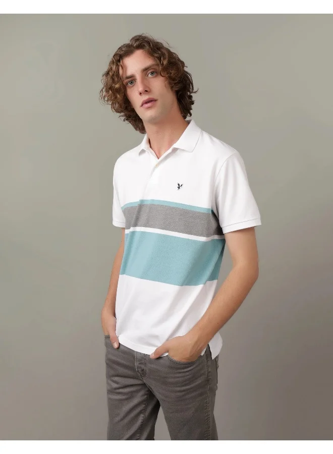 امريكان ايجل AE Striped Polo Shirt
