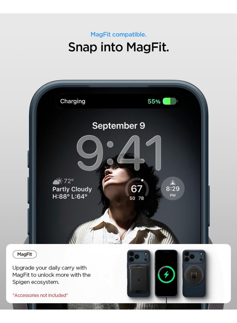Spigen Thin Fit MagFit for iPhone 17 Pro Max MagSafe Case Cover - Metal Slate - Image 4